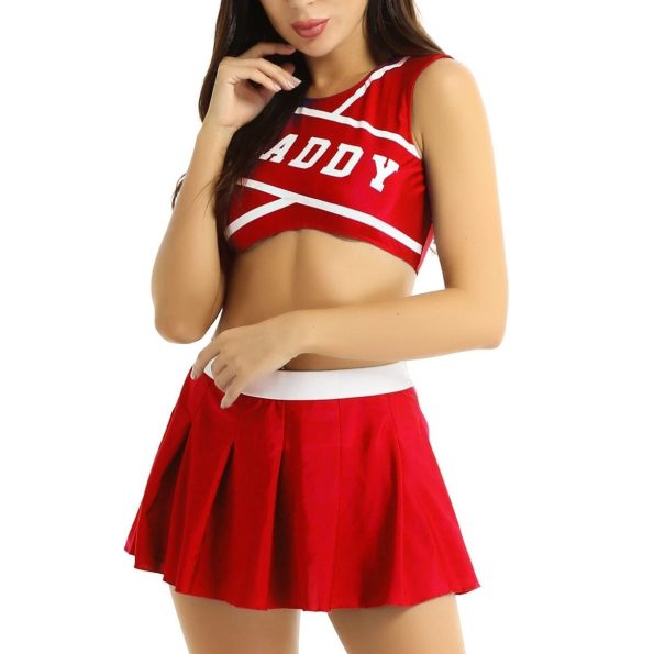 daddy-cheerleader-outfit-red-xl-belly-shirt-cheer-leader-crop-top-tops-costume-ddlg-playground_330