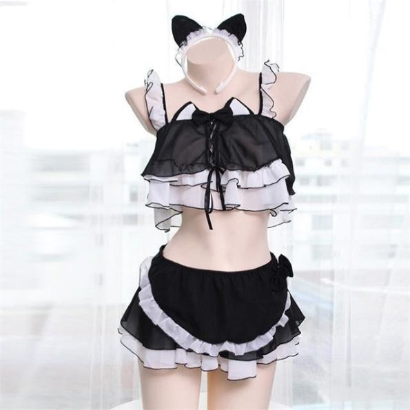 neko-maid-lingerie-set-black-cat-crop-tops-kitten-kittens-kawaii-babe-236